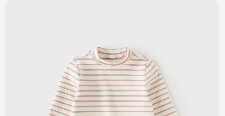 David Bella Kids Long Sleeve T-Shirt Autumn Winter Girls Boys Striped Half Turtleneck Base Layer Top 3